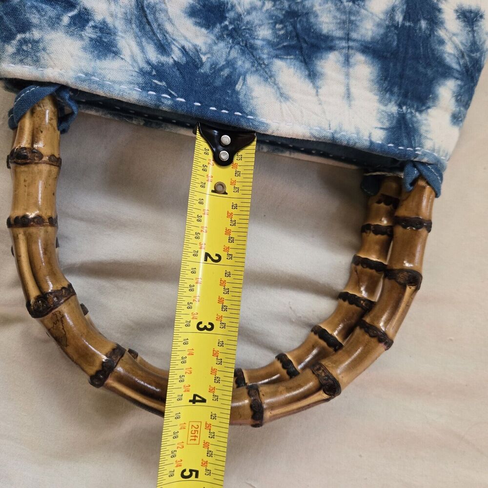 Art To Wear Boho Bamboo Purse Women Tie Dye Bag Cottage Festival Fairy Style - Picture 9 of 11